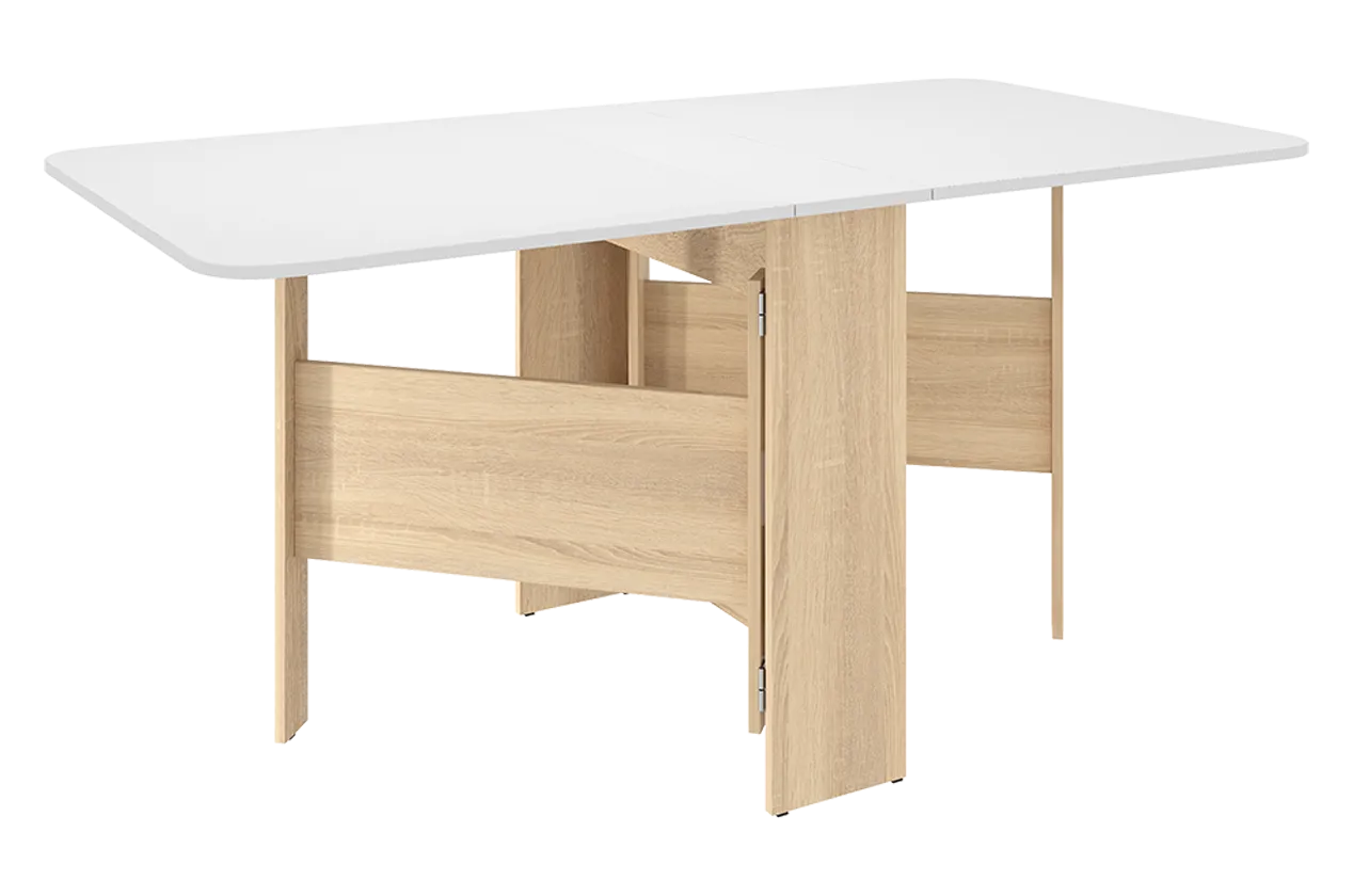 Стол-книжка раскладной Мечта 2 (дуб сонома/белый) в Новом Уренгое - novyj-urengoj.mebel-tymen.ru | фото