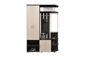 Прихожая Домино венге/дуб млечный в Новом Уренгое - novyj-urengoj.mebel-tymen.ru | фото