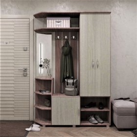 Прихожая Домино ясень шимо в Новом Уренгое - novyj-urengoj.mebel-tymen.ru | фото