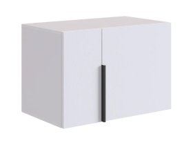 Антресоль двухдверная L600 Баско белое дерево в Новом Уренгое - novyj-urengoj.mebel-tymen.ru | фото