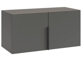 Антресоль двухдверная L800 Баско графит в Новом Уренгое - novyj-urengoj.mebel-tymen.ru | фото