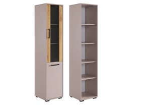 Стеллаж Лайт-2 кашемир/дуб крафт золотой в Новом Уренгое - novyj-urengoj.mebel-tymen.ru | фото