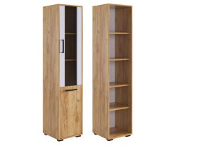 Стеллаж Лайт-2 дуб крафт золотой/белый в Новом Уренгое - novyj-urengoj.mebel-tymen.ru | фото