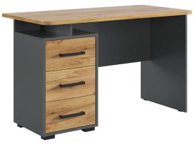 Стол компьютерный 1200 Лайт-2 графит/дуб крафт золотой в Новом Уренгое - novyj-urengoj.mebel-tymen.ru | фото