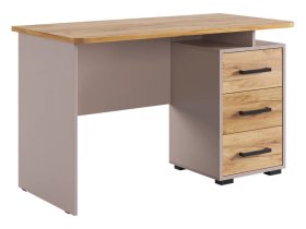 Стол компьютерный 1200 Лайт-2 кашемир/дуб крафт золотой в Новом Уренгое - novyj-urengoj.mebel-tymen.ru | фото