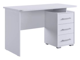 Стол компьютерный 1200 Лайт-2 белый/белый в Новом Уренгое - novyj-urengoj.mebel-tymen.ru | фото