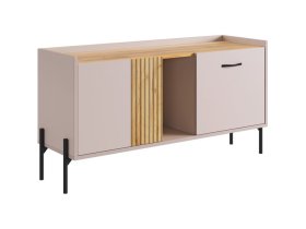 Тумба Доминика кашемир/дуб крафт золотой в Новом Уренгое - novyj-urengoj.mebel-tymen.ru | фото