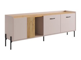 Тумба 2 Доминика кашемир/дуб крафт золотой в Новом Уренгое - novyj-urengoj.mebel-tymen.ru | фото