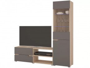 Гостиная Анталия 1 Сонома-Графит софт в Новом Уренгое - novyj-urengoj.mebel-tymen.ru | фото