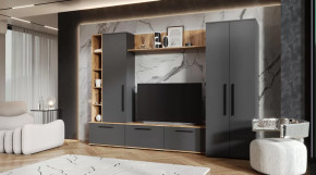 Гостиная Леванте Дуб Вотан/Графит в Новом Уренгое - novyj-urengoj.mebel-tymen.ru | фото