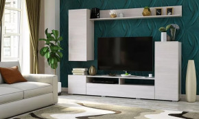 Гостиная "МИЯ" (ш2130*г346*в1680мм), ЛДСП ясень анкор светлый/ясень анкор светлый в Новом Уренгое - novyj-urengoj.mebel-tymen.ru | фото