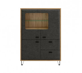 GRACE тумба KOM2W1D2S (Дуб наварра/Графит) в Новом Уренгое - novyj-urengoj.mebel-tymen.ru | фото