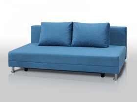 Диван Комфорт Лайт без подлокотников 2 подушки голубой в Новом Уренгое - novyj-urengoj.mebel-tymen.ru | фото