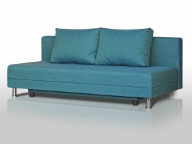 Диван Комфорт Лайт без подлокотников 2 подушки азур в Новом Уренгое - novyj-urengoj.mebel-tymen.ru | фото