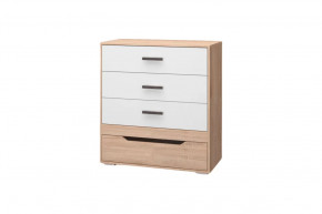 Комод Джуниор, дуб сонома/ дуб сонома, белый в Новом Уренгое - novyj-urengoj.mebel-tymen.ru | фото