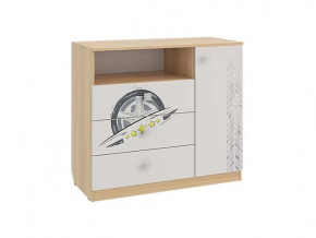 Комод Форсаж дуб сонома/белый в Новом Уренгое - novyj-urengoj.mebel-tymen.ru | фото