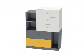 Комод Клео К-1, графит, миндаль, солнечный Диал в Новом Уренгое - novyj-urengoj.mebel-tymen.ru | фото