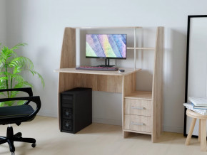 Компьютерный стол КЛ №6.2 Дуб баррик в Новом Уренгое - novyj-urengoj.mebel-tymen.ru | фото