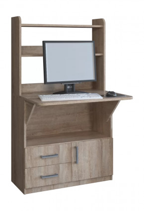 Компьютерный стол СП-1 Дуб баррик в Новом Уренгое - novyj-urengoj.mebel-tymen.ru | фото