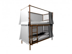 Конструкция для штор к Хостел Duo 3х стронняя в Новом Уренгое - novyj-urengoj.mebel-tymen.ru | фото