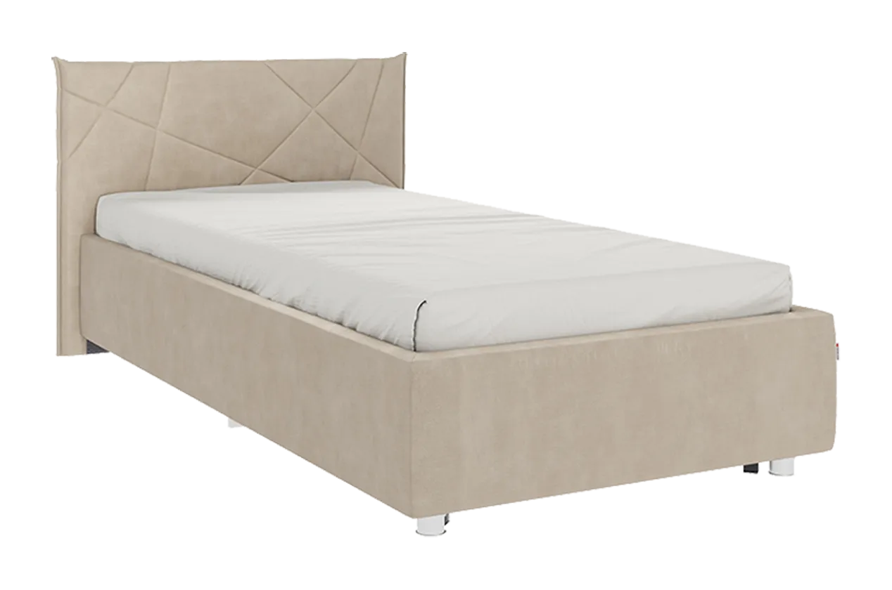 Кровать с основанием Бест 90х200 см капучино (велюр) в Новом Уренгое - novyj-urengoj.mebel-tymen.ru | фото
