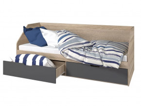 Кровать 800 2 ящика Анталия Графит в Новом Уренгое - novyj-urengoj.mebel-tymen.ru | фото