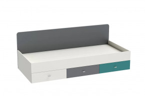 Кровать Клео арт. 010, 900*2000 мм, графит, миндаль, океан Диал в Новом Уренгое - novyj-urengoj.mebel-tymen.ru | фото