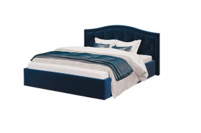 Кровать Стелла, 1200*2000 мм, велюр NEO 27, синий в Новом Уренгое - novyj-urengoj.mebel-tymen.ru | фото