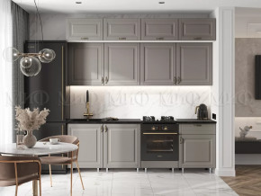 Кухня Престиж 2,4м (Браш текстура Грей) в Новом Уренгое - novyj-urengoj.mebel-tymen.ru | фото