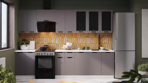 Кухонный гарнитур «Гренада» №3 Белый, Холст Вулкан в Новом Уренгое - novyj-urengoj.mebel-tymen.ru | фото