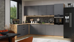 Кухонный гарнитур «Гренада» №4 Дуб Крафт золотой, Холст Вулкан в Новом Уренгое - novyj-urengoj.mebel-tymen.ru | фото