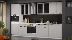 Кухонный гарнитур «Гренада» №5 Белый, Холст мокко в Новом Уренгое - novyj-urengoj.mebel-tymen.ru | фото