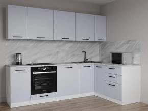 Кухонный гарнитур угловой Смоки-2600х1600 МДФ столешница 38 мм в Новом Уренгое - novyj-urengoj.mebel-tymen.ru | фото