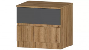 Ленора Тумба прикроватная Дуб вотан/Графит в Новом Уренгое - novyj-urengoj.mebel-tymen.ru | фото