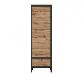 LOFT шкаф REG1D1S (Дуб вотан/Черный) в Новом Уренгое - novyj-urengoj.mebel-tymen.ru | фото