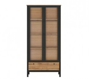 LOFT шкаф REG2W1S (Дуб вотан/Черный) в Новом Уренгое - novyj-urengoj.mebel-tymen.ru | фото