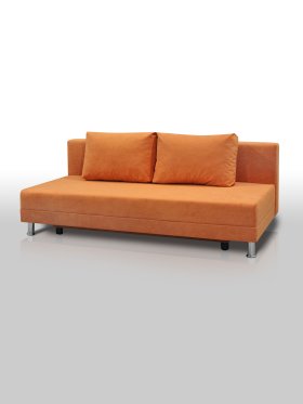 Диван Комфорт Лайт без подлокотников 2 подушки апельсин в Новом Уренгое - novyj-urengoj.mebel-tymen.ru | фото