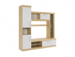 Мини-стенка Макси дуб сонома/белое дерево в Новом Уренгое - novyj-urengoj.mebel-tymen.ru | фото