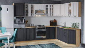 Модульная кухня «Лина» Дуб крафт золотой/Графит в Новом Уренгое - novyj-urengoj.mebel-tymen.ru | фото