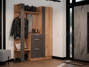 Модульная прихожая Мартина Графит, Дуб крафт в Новом Уренгое - novyj-urengoj.mebel-tymen.ru | фото