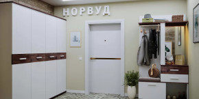 Модульная прихожая Норвуд в Новом Уренгое - novyj-urengoj.mebel-tymen.ru | фото