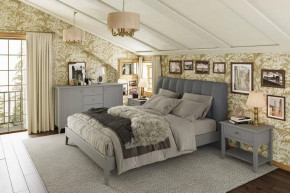 Модульная спальня Никеа Серый шифер/Лак Антрацит в Новом Уренгое - novyj-urengoj.mebel-tymen.ru | фото