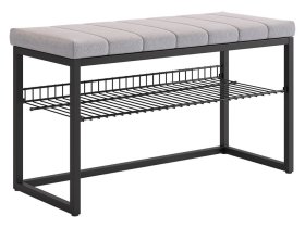 Обувница Классная 2 черный муар/оникс (велюр) в Новом Уренгое - novyj-urengoj.mebel-tymen.ru | фото