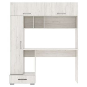 Стол компьютерный "ПКС- 1" (ш1500*г570*в1800мм), ЛДСП дуб крафт белый (Памир) в Новом Уренгое - novyj-urengoj.mebel-tymen.ru | фото