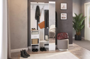 Прихожая Агата белый рамух в Новом Уренгое - novyj-urengoj.mebel-tymen.ru | фото