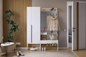 Прихожая Баско К2 белое дерево в Новом Уренгое - novyj-urengoj.mebel-tymen.ru | фото