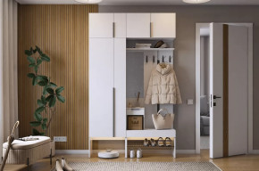 Прихожая Баско К6 белое дерево в Новом Уренгое - novyj-urengoj.mebel-tymen.ru | фото