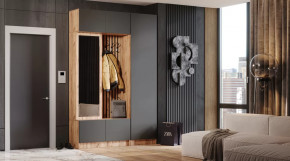 Прихожая "Бавария" Дуб вотан/графит в Новом Уренгое - novyj-urengoj.mebel-tymen.ru | фото