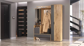 Прихожая Сабрина Дуб вотан/графит в Новом Уренгое - novyj-urengoj.mebel-tymen.ru | фото