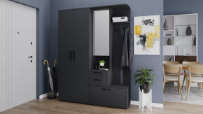 Прихожая «Витра» №4 Антрацит в Новом Уренгое - novyj-urengoj.mebel-tymen.ru | фото